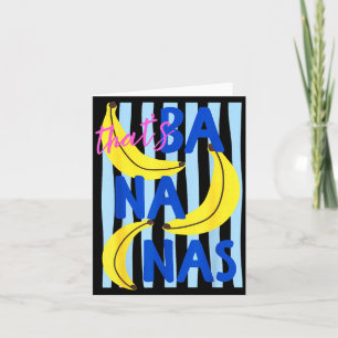 Det är Bananer Roligt Frukt Humor Retro Sommar Män Kort