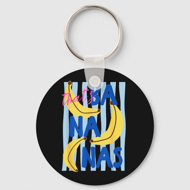 Det är Bananer Roligt Frukt Skämt Retro Sommar Män Nyckelring (Framsida)