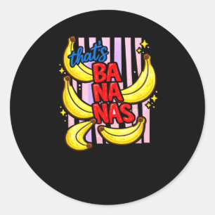 Det är Bananer Sommar Frukt Mat Puns Runt Klistermärke