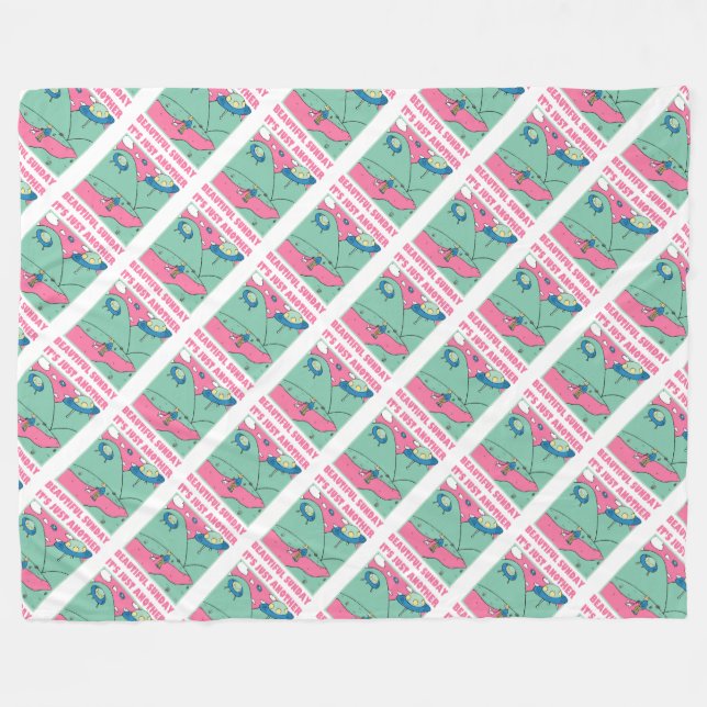 Det är bara ännu ett vackert Söndag Fleecefilt (Framsidan (Horisontell))