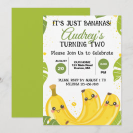 Det är Bara Bananer Födelsedagsfest För Alla Åldra Inbjudningar