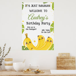 Det är Bara Bananer Födelsedagsfest För Alla Åldra Poster