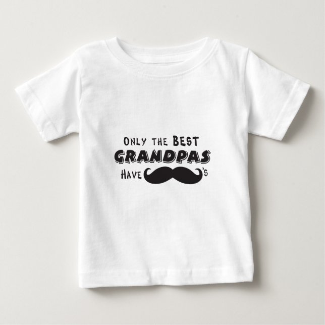 Det är bara de bästa farfar som har mustacher. t-shirt (Framsida)