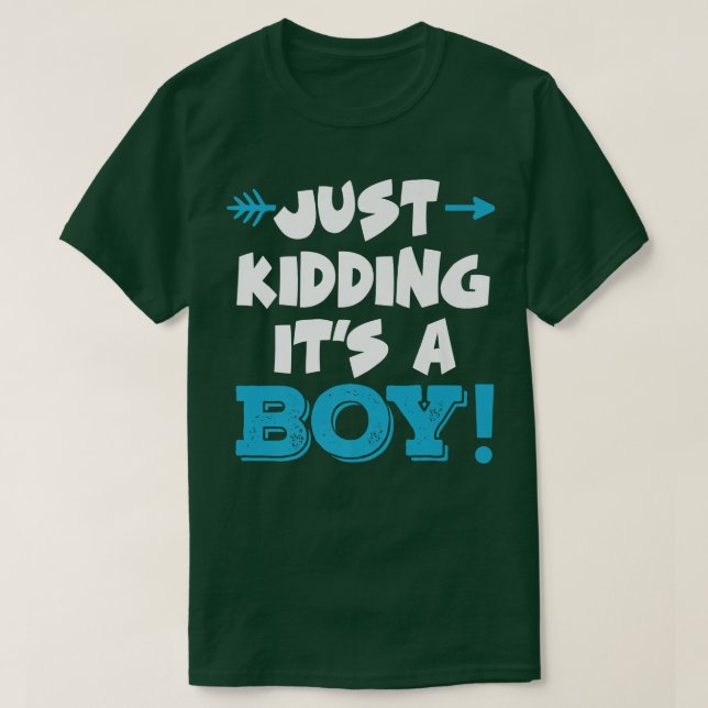 Det är bara en Boy Blue Girl-Gender Rev. T Shirt (Design framsida)