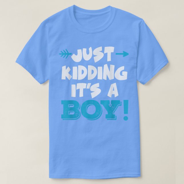 Det är bara en Boy Blue Girl-Gender Rev. T Shirt (Design framsida)