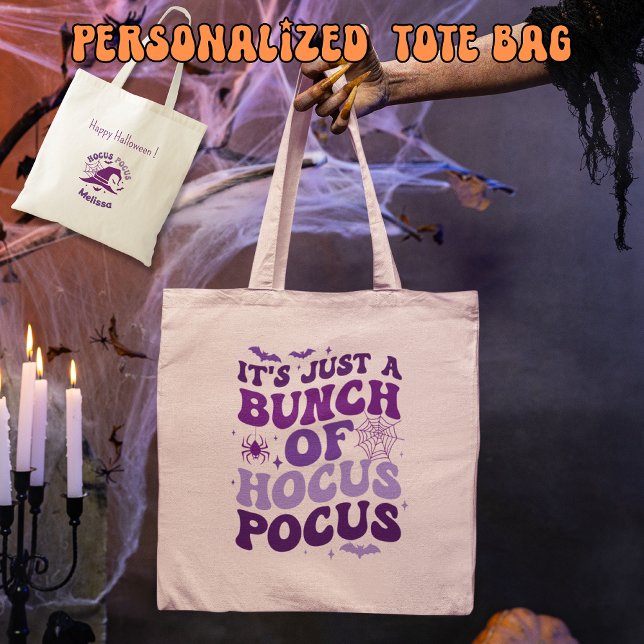Det är bara en bunch av Hocus Pocus / Halloween Vi Tygkasse (It's Just a Bunch of Hocus Pocus / Halloween Vibe Tote Bag)