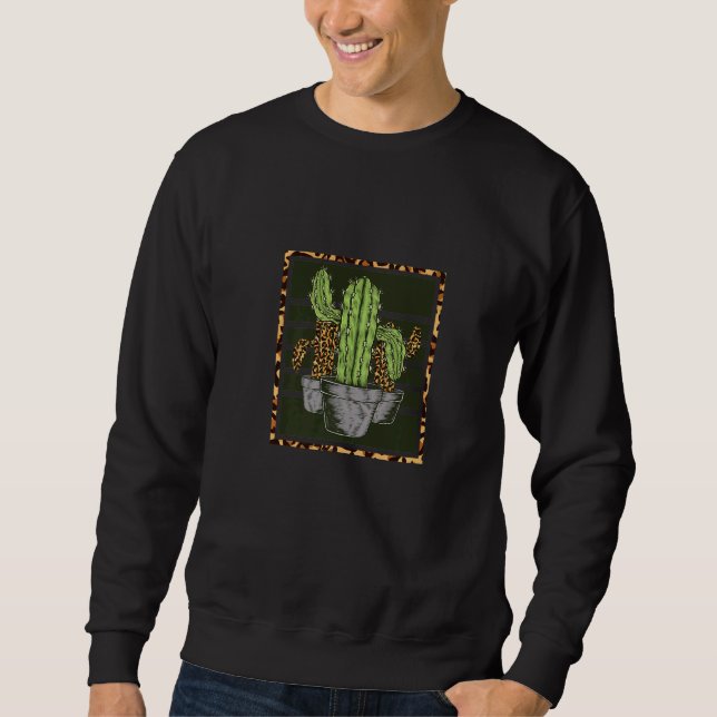 Det är bara en Cactus Vibes Desert Plant Cactus Lång Ärmad Tröja (Framsida)