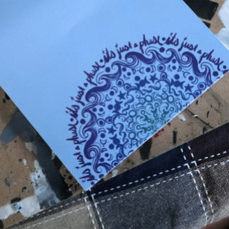 Det är bara en fas måne-faser, ett barn anteckningsblock