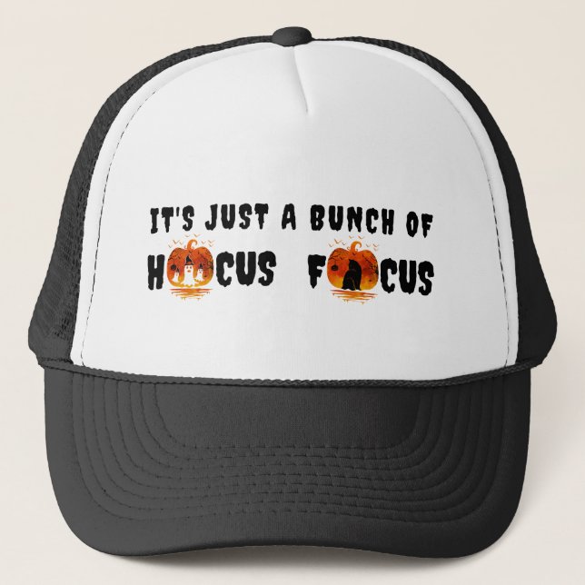 Det är bara en massa Hokus Pokus Pumpa Halloween Keps (Framsida)