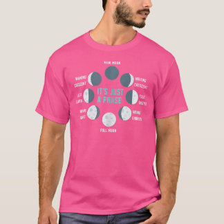 Det är bara en Phase Lunar Eclipse Astronomy Måne T Shirt
