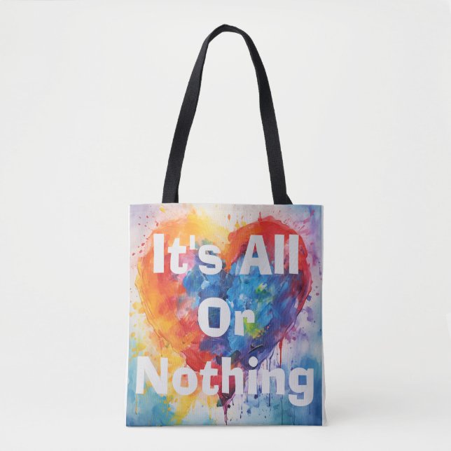 Det är bara en tote-bag. tygkasse (Framsida)