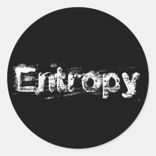 Det är bara Entropy Runt Klistermärke