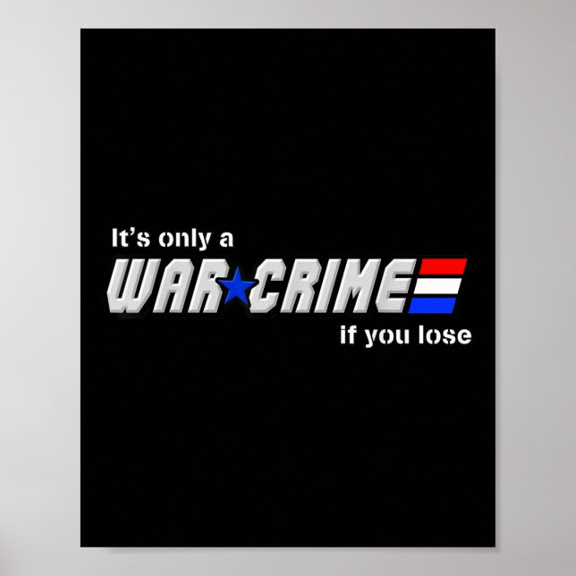 Det är bara ett brott i Krig om man förlorar Poster (Framsidan)