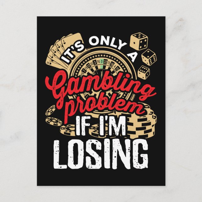 Det är bara ett spelproblem om jag förlorar vykort (Framsida)