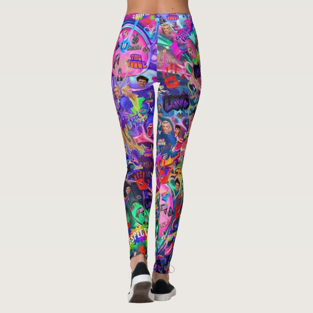 Det är bara Graffiti 3 Av CBDOilPrincess  Leggings (Baksida)