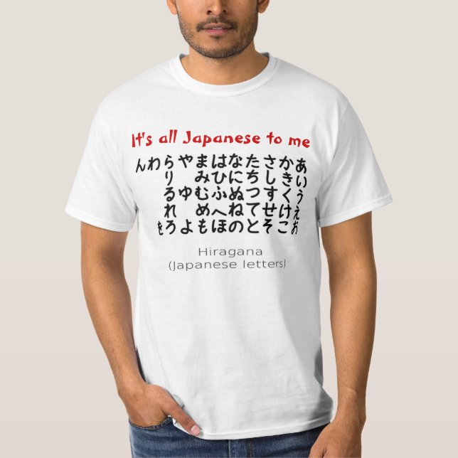 Det är bara japanska för mig skjorta t-shirt (Framsida)