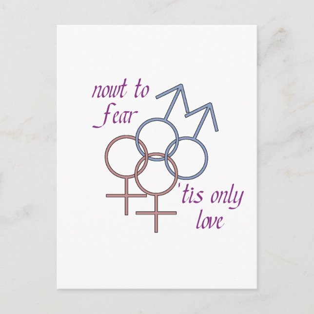 Det är bara kärlek! vykort (Framsida)