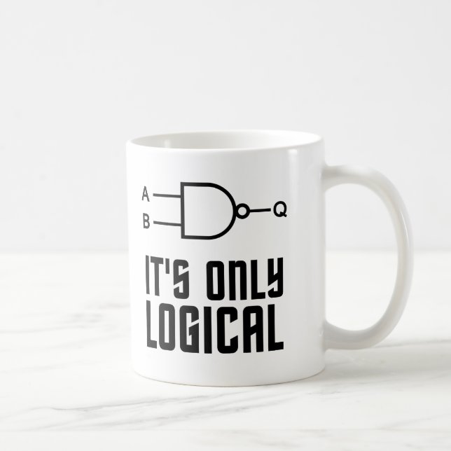 Det är bara logiskt kaffemugg (Höger)