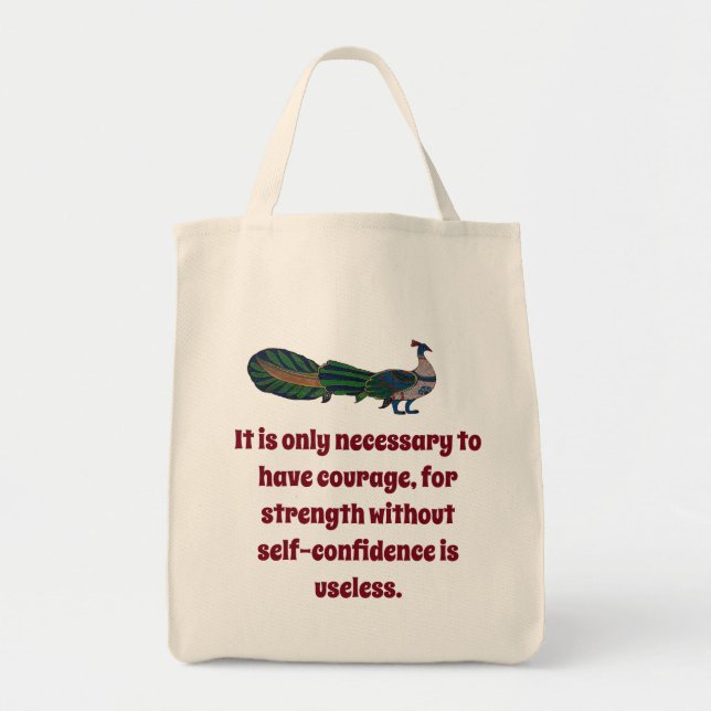 Det är bara nödvändigt att ha mod - tillit tygkasse (Framsidan)