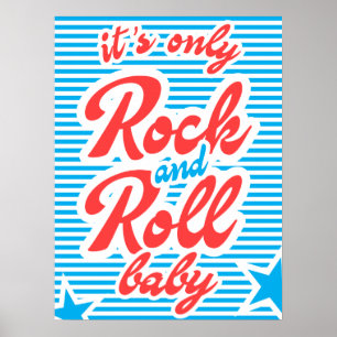 Det är bara Rock and roll Baby, musiken poster, st Poster
