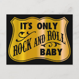Det är bara Rock and roll Baby Vykort