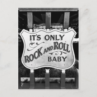 'Det är bara Rock och Roll Baby' Vykort