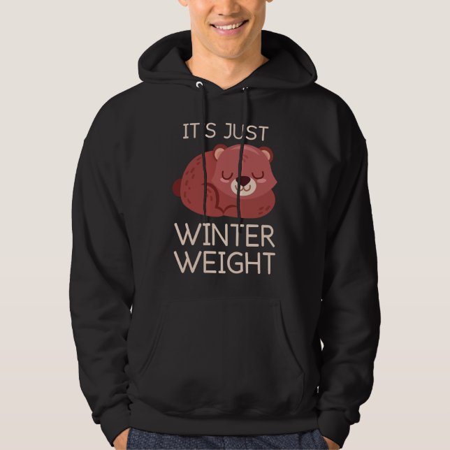 Det är bara vintervikt hoodie (Framsida)