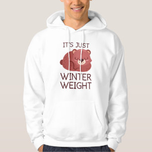 Det är bara vintervikt hoodie