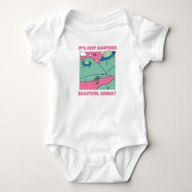 Det är bara ytterligare en vacker söndag t shirt (Framsida)