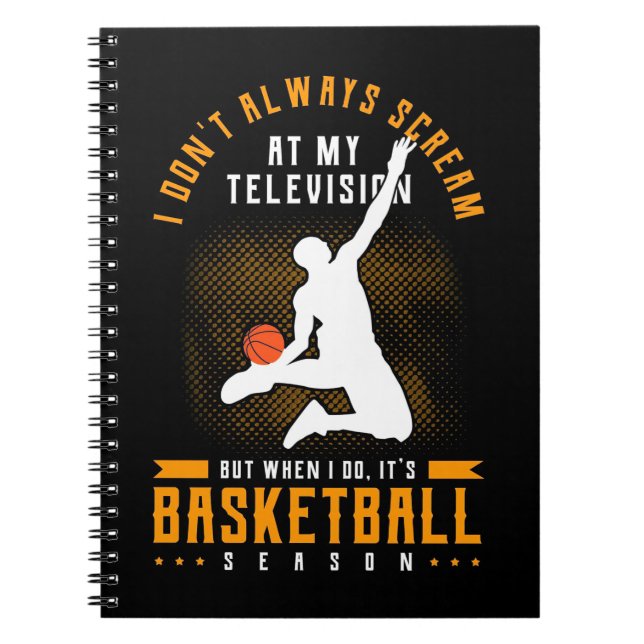 Det är basketbollsäsong anteckningsbok (Framsidan)