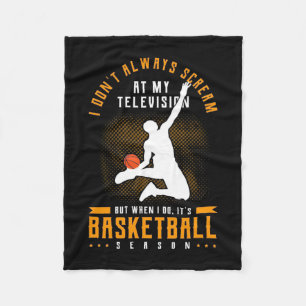 Det är basketbollsäsong fleecefilt
