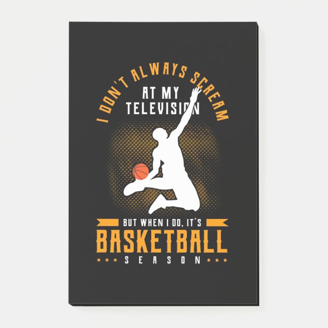 Det är basketbollsäsong post-it block (Framsida)