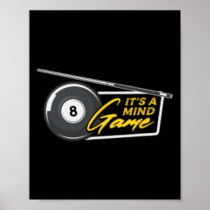 Det är Bassäng Snooker Billiards Player Poster