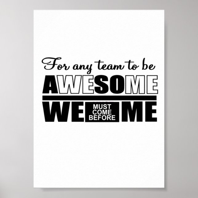 Det är bäst att arbeta som ett team poster (Framsidan)