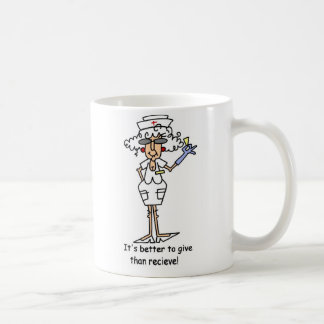 Det är bättre att ge sig än mottar! kaffemugg