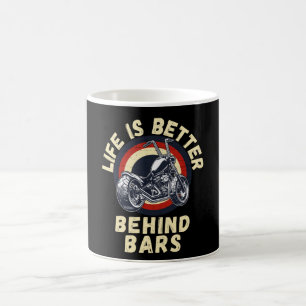 Det är bättre att leva bakom BarsMotorcykel Kaffemugg