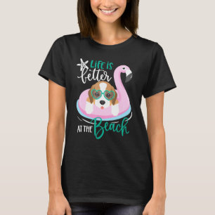 Det är bättre att leva vid Hund sommaruppehåll i B T Shirt