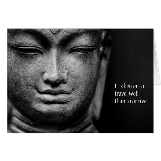 Det är bättre att resa långt än att komma hälsningskort (Framsidan Horizontal)