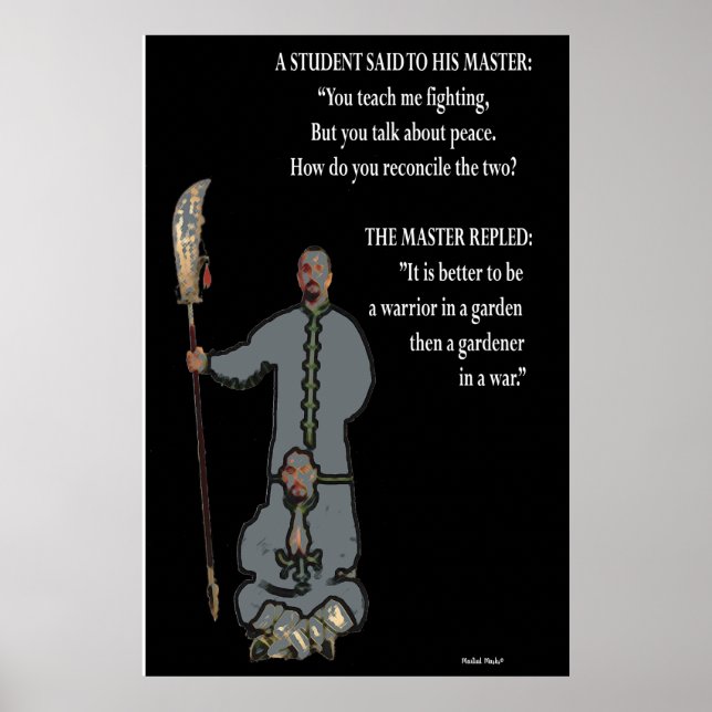 Det är bättre att vara en krigare poster (Framsidan)
