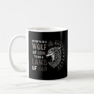 Det är bättre att vara en Varg av Odin än en gud V Kaffemugg