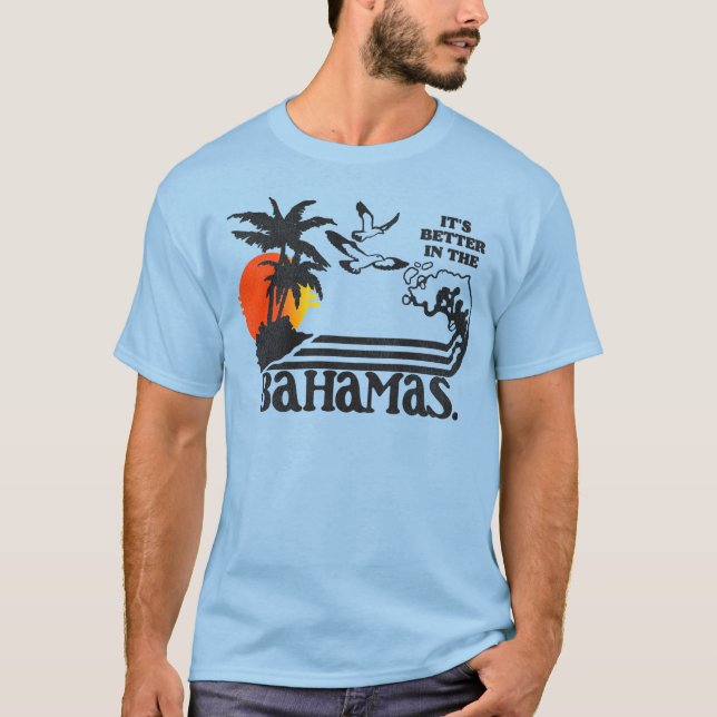 Det är bättre i Bahamas/Step Brothers Dale T Shirt (Framsida)