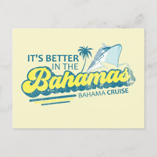 Det är bättre i Bahamas Vacation Cruise Vykort