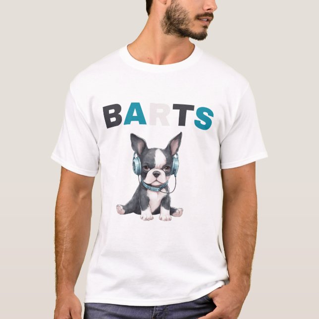 Det är bättre med Hundar. T Shirt (Framsida)