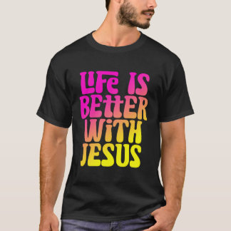 Det är bättre med Jesu kvinnor, flickor och kristn T Shirt