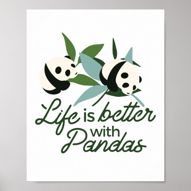 Det är bättre med Panda Poster (Framsidan)
