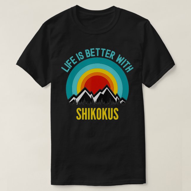 Det är bättre med Shikoku Hundägare Gift T Shirt (Design framsida)
