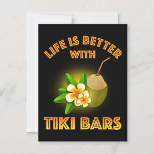 Det är bättre med Tiki Pub Vykort