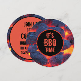 Det är BBQ-tidsinbjudan Inbjudningar