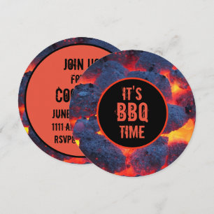 Det är BBQ-tidsinbjudan Inbjudningar