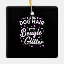 Det är Beagle Hund Glitter Julgransprydnad Keramik